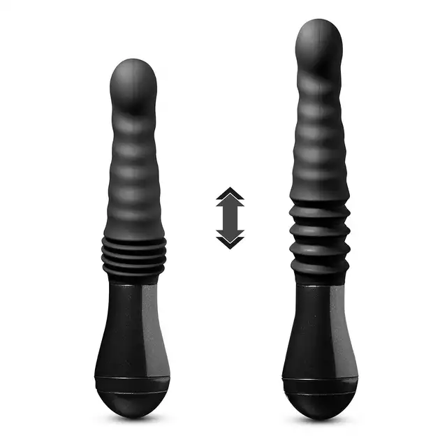 Temptasia - Lazarus Thrusting Dildo Black. Ruchome dildo o intensywnym ruchu posuwistym, optymalna stymulacja i przyjemność