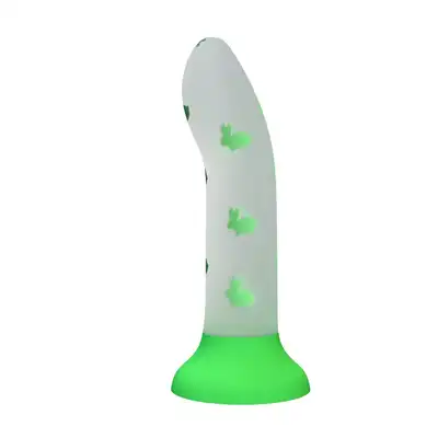 Pretty Love - Romantic Rendezvous. Realistyczne dildo z przyssawką i elementami świecącymi w ciemności, zielone króliczki