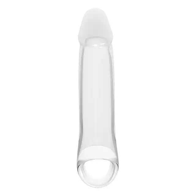 DreamToys - Ramrod 6,6" Extender With Ball Straps. Przezroczysta przedłużka penisa zwiększająca długość i obwód, oferując jednocześnie komfortowe dopasowanie