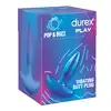 Durex Play - Pop &amp; Buzz. Silikonowy korek analny z wibracją, miękki i gładki materiał z opalizującym zakończeniem