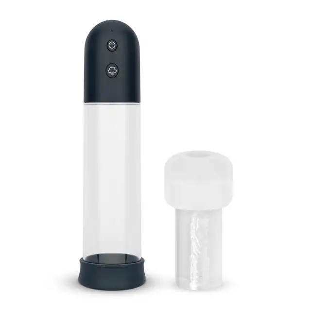 Boners - Automatic Penis Pump with Masturbator. Automatyczna pompka z funkcją masturbacji dla większego obwodu i objętości
