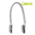 Brutus - Clothespins Nipple Clamps. Metalowe klamerki na sutki z regulowanym naciskiem, estetycznym designem i solidnym łańcuszkiem