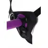 Get Real - Strap-On Harness O/S. Wygodna uprząż z regulowanymi paskami, wyściełaną przednią poduszką, trzema silikonowymi pierścieniami