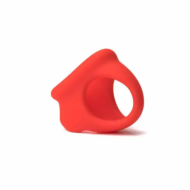 Sport fucker - liquid silicone cock chute - super miękki pierścień z płynnego silikonu dla komfortu i delikatnej stymulacji w kolorze czerwonym