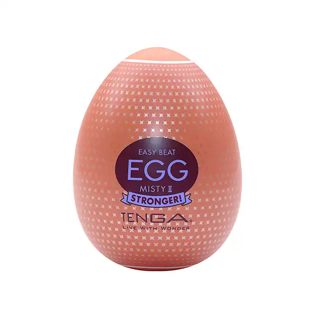 Tenga - Egg Misty II. Kieszonkowy masturbator jajeczko z gęsto rozłożonymi wypustkami, intensywna stymulacja
