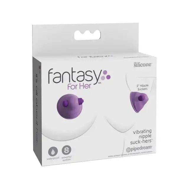 Pipedream - Fantasy For Her Vibrating Nipple Suckers. Wibrujące przyssawki na sutki, do intensywnej stymulacji