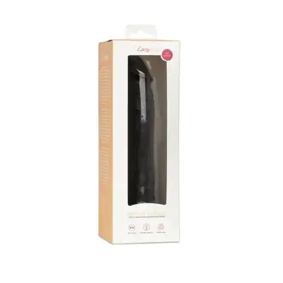 EasyToys - Dildo Without Balls 17.5 cm Black. Realistyczne czarne dildo o prostym trzonie i wyraźną żołędzią
