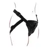 Get Real - Strap-On Harness O/S. Wygodna uprząż z regulowanymi paskami, wyściełaną przednią poduszką, trzema silikonowymi pierścieniami