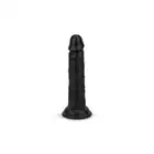 EasyToys - Dildo Without Balls 12 cm Black. Klasyczne dildo o realistycznym designie, mocna przyssawka i prosty trzon