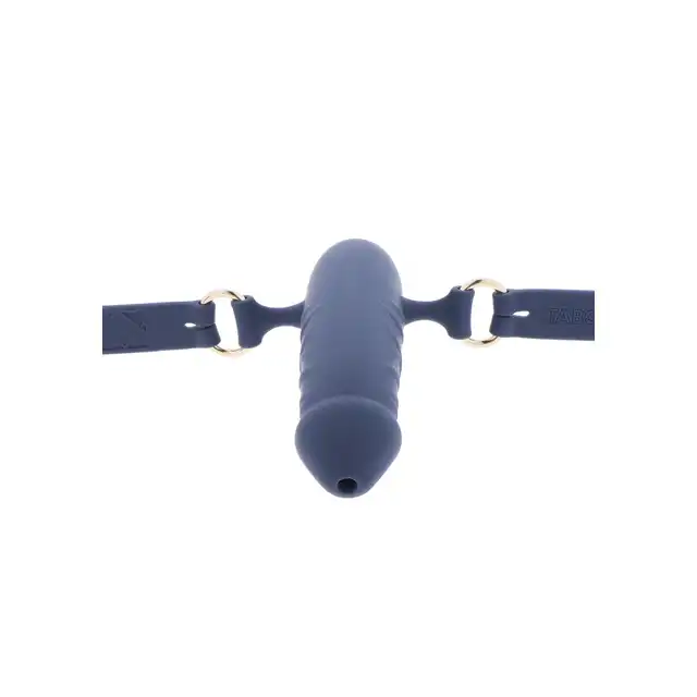 Taboom - Silicone Breathable Penis Gag. Knebel kulkowy, który zapewnia swobodne oddychanie z dildem do stymulacji partnera