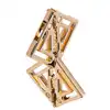 LOCKINK - Adjustable Nipple Clamps with Heavy Pendant Gold. Regulowane zaciski na sutki z ciężką złotą zawieszką, elegancka biżuteria erotyczna