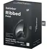 Satisfyer - Ribbed Petal Connect App Black. Czarne wibrujące jajeczko na pilota i aplikację, intensywna stymulacja punktu G