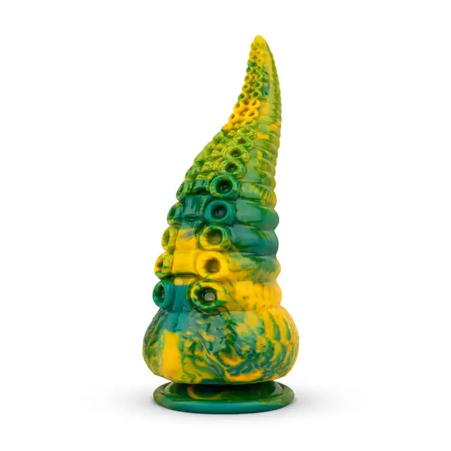 Mythical Mates Tentacle Delight. Dildo o długości 22 cm z przyssawką w żywych kolorach