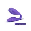 Wellness - Duo Purple. Wszechstronny wibrator dla par, intensywna stymulacja solo i w parze, elastyczny korpus i mocne wibracje