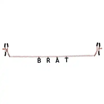 Sportsheets - S&amp;M Brat Charmed Nipple Clamps. Eleganckie zaciski na sutki dla lubiących podkreślać swoją niegrzeczną stronę