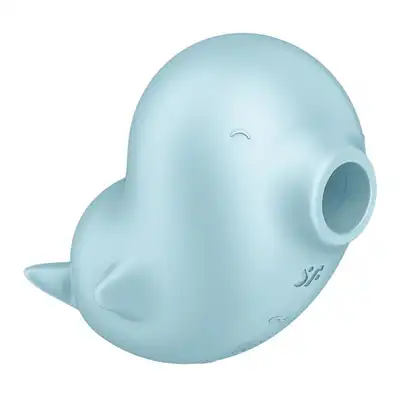 Satisfyer - Sassy Seal Blue. Wibrator incognito z falami ciśnienia i wibracjami, kształt uroczej foczki