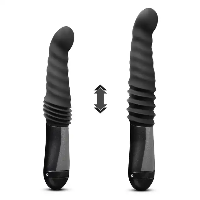 Temptasia - Lazarus Thrusting Dildo Black. Ruchome dildo o intensywnym ruchu posuwistym, optymalna stymulacja i przyjemność