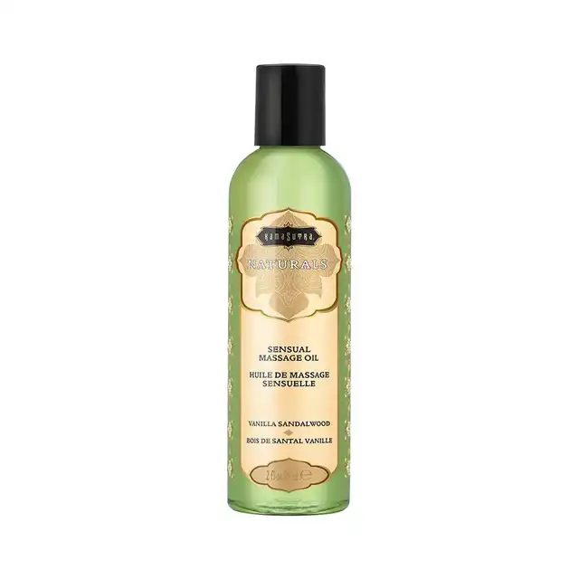  Kamasutra - Naturals Massage Oil Vanilla Sandalwood 59 ml. Olejek do masażu o zapachu wanilii i drzewa sandałowego