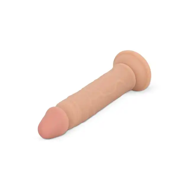EasyToys - Dildo Without Balls 17.5 cm Beige. Realistyczne beżowe dildo o prostym trzonie i wyraźną żołędzią