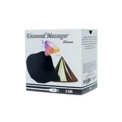 Boys Series - Diamond Air Massager Gold. Elegancki stymulator ciśnieniowy do łechtaczki w kształcie diamentu