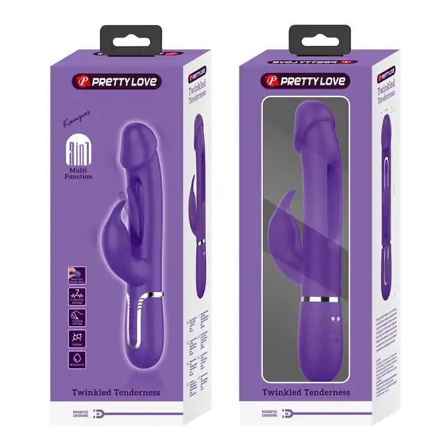 Pretty Love - Kampas Purple. Wibrator króliczek z dwoma silnikami i dodatkowymi funkcjami stymulacji, oferuje intensywne doznania