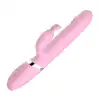Boys Series - Rebecca Heat &amp; Thrust Vibe Pink. Wibrator z miękkiego silikonu, intensywna stymulacja, funkcje podgrzewania, rotacji i ruchu posuwisto-zwrotnego