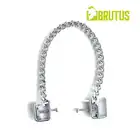 Brutus - Jackscrew Nipple Clamps. Metalowe klamerki na sutki z regulowanym naciskiem i łańcuszkiem