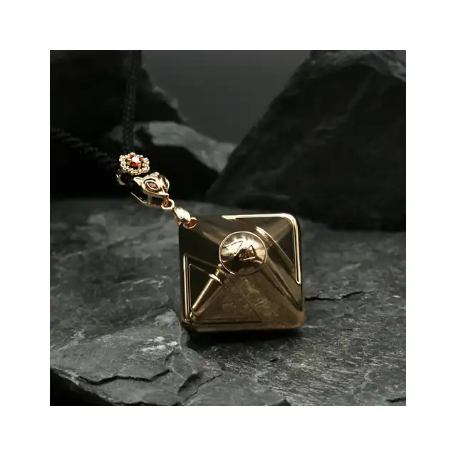 LOCKINK - Vibration Cube 2.0 Gold. Elegancki wibrator incognito w formie złotego łańcuszka, elegancka stymulacja
