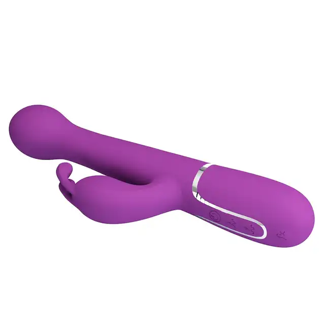 Pretty Love - Dejon Purple. Ruchomy wibrator z obrotowymi kulkami, stymulator łechtaczki i okrągła główka z ruchem posuwistym