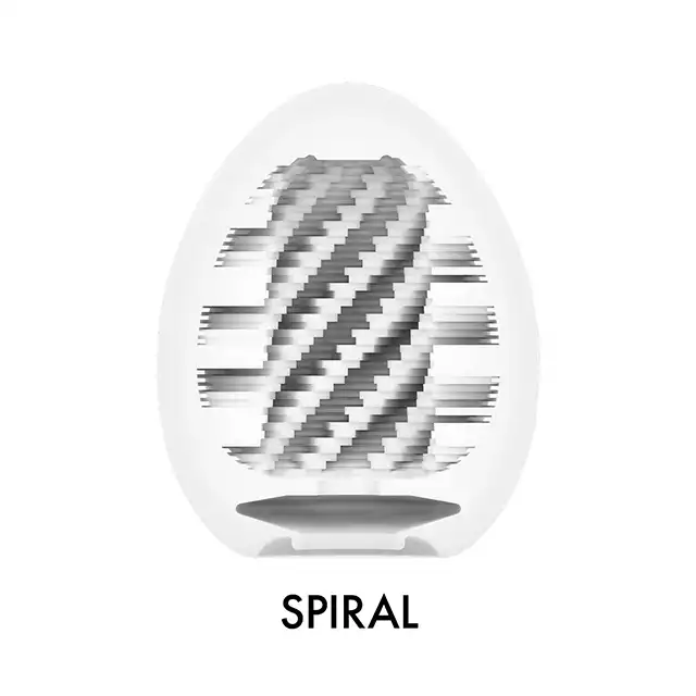 Tenga - Egg Spiral. Kieszonkowy masturbator jajeczko ze spiralnymi wypustkami, intensywna stymulacja