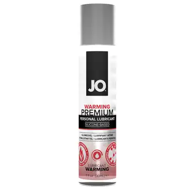 System Jo -  Premium Warming 30 ml. Rozgrzewający silikonowy lubrykant o jedwabistej formule. Efekt ciepła bez konieczności dmuchania i pocierania