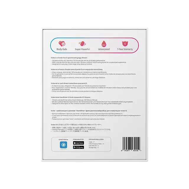 Lovense - Vulse Vibrating Egg Red. Innowacyjne jajeczko sterowane aplikacją, szybkie pchnięcia i intensywne wibrcje