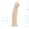 EasyToys - Thurster Strap Skin. Elastyczny strapon z prążkowanym dildo, regulowane paski dla idealnego dopasowania