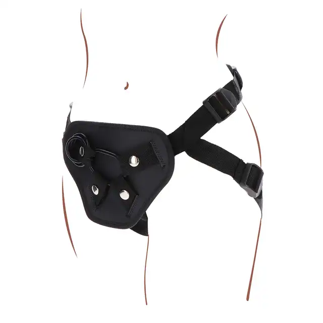 Get Real - Strap-On Full Cover Harness. Luksusowa uprząż z wyściełaną przednią poduszką, regulowanymi paskami i silikonowymi pierścieniami, która zapewnia doskonałe dopasowanie