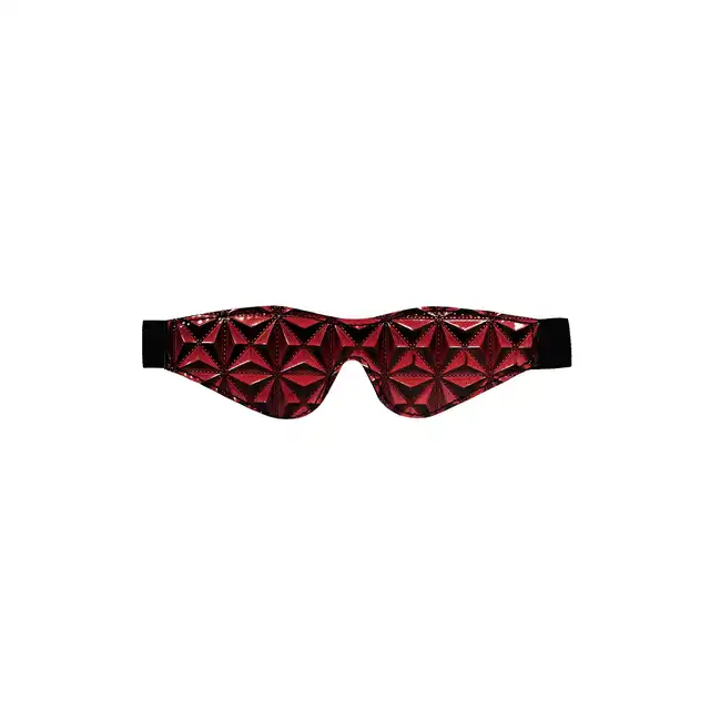 Ouch! - Luxery Eye Mask. Diamentowa opaska na oczy, elegancki design, sztuczna skóra, wygodna i bezpieczna