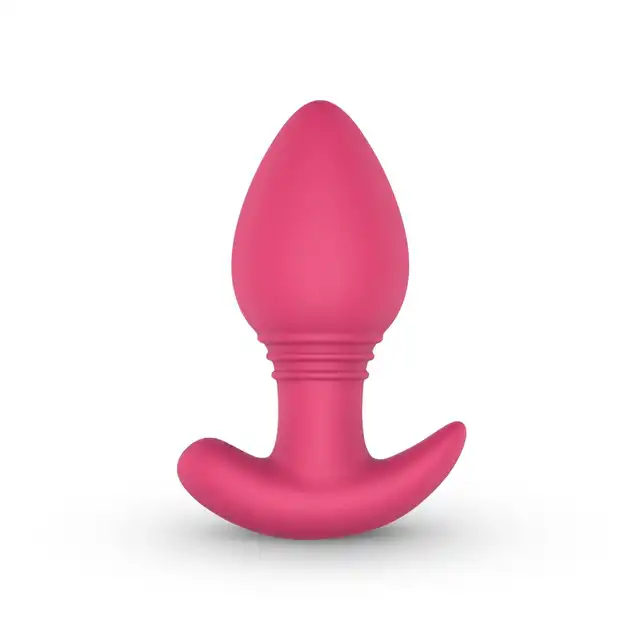 EasyToys - Easy Connect Axel. Różowy korek analny z miękkiego silikonu, sterowany aplikacją, oferuje różnorodne wzory wibracji i możliwość zdalnego sterowania