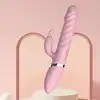 Boys Series - Rebecca Heat &amp; Thrust Vibe Pink. Wibrator z miękkiego silikonu, intensywna stymulacja, funkcje podgrzewania, rotacji i ruchu posuwisto-zwrotnego