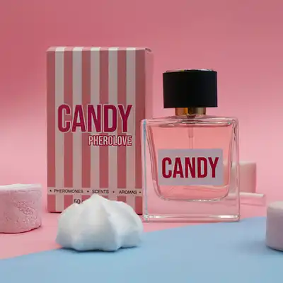 Aurora - Candy Pherolove 50ml. Damskie feromony o słodkim zapachu, zwiększ swoją atrakcyjność i zdolność uwodzenia