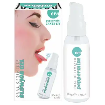 Hot - Oral Optimizer Blowjob Gel Peppermint 50ml. Miętowy żel do seksu oralnego, jadalny i stymulujący