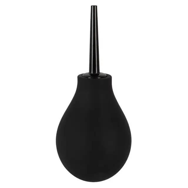 Magic Shiver - Anal Douche Black 200 ml. Wygodna, silikonowa, czarna gruszka do lewatywy z wygodną, ergonomiczną kanką 