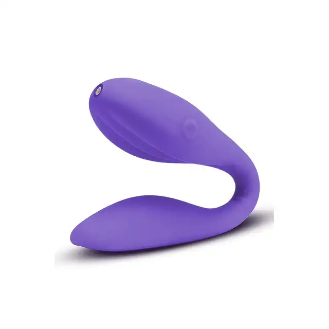Wellness - Duo Purple. Wszechstronny wibrator dla par, intensywna stymulacja solo i w parze, elastyczny korpus i mocne wibracje