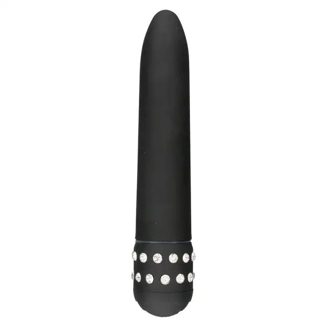 ToyJoy - Diamond Superbe Vibe. Elegancki wibrator o klasycznym designie z systemem twist-cap, ozdobiony kryształkami 