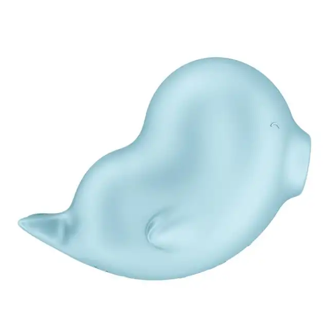 Satisfyer - Sassy Seal Blue. Wibrator incognito z falami ciśnienia i wibracjami, kształt uroczej foczki