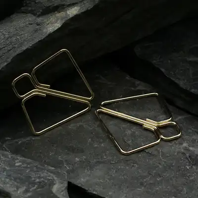 LOCKINK - Nipple Clamps Gold. Złote zaciski na sutki o wyjątkowym i eleganckim designie