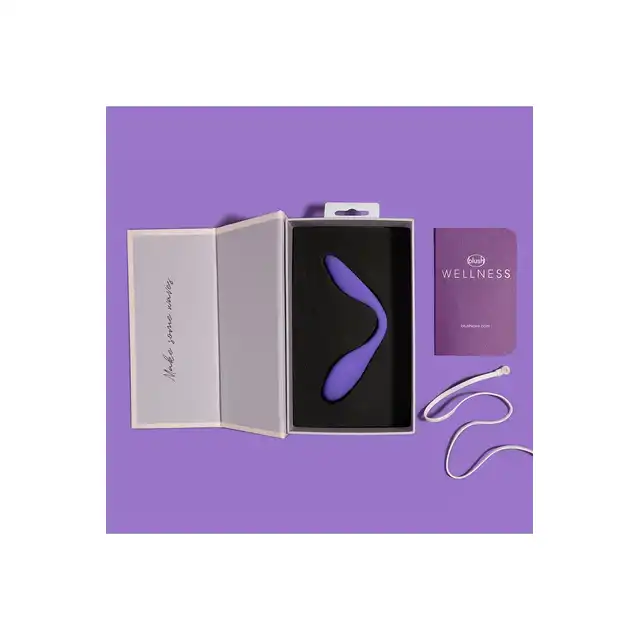 Wellness - Duo Purple. Wszechstronny wibrator dla par, intensywna stymulacja solo i w parze, elastyczny korpus i mocne wibracje