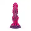 Mythical Mates - Another World Dildo Pink &amp; Purple. Dildo z ustrukturyzowanym trzonem oferuje wszechstronną przyjemność dzięki mocnej przyssawce