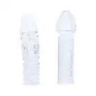 Menzstuff - Penis Extender Pack Clear. Zestaw dwóch przezroczystych przedłużek na penisa ze stymulującymi wypustkami