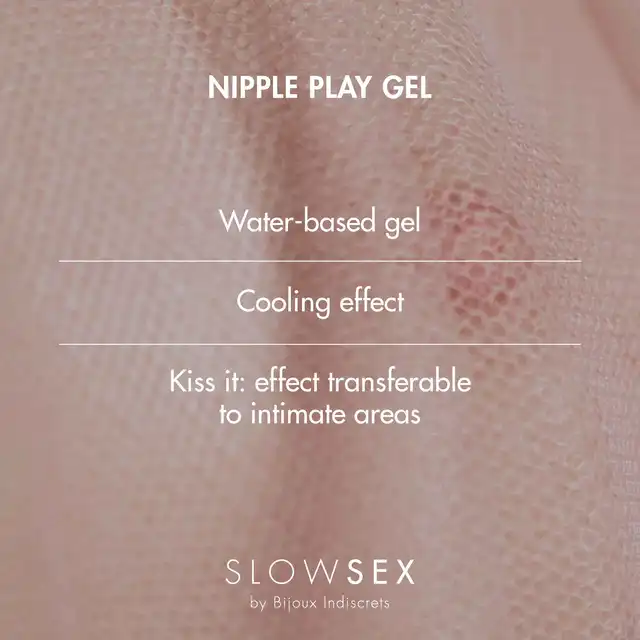  Bijoux Indiscrets - Slow Sex Nipple Play Gel. Niesamowity, chłodzący żel do sutków. Poczuj dreszczyk emocji