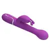 Pretty Love - Dejon Purple. Ruchomy wibrator z obrotowymi kulkami, stymulator łechtaczki i okrągła główka z ruchem posuwistym