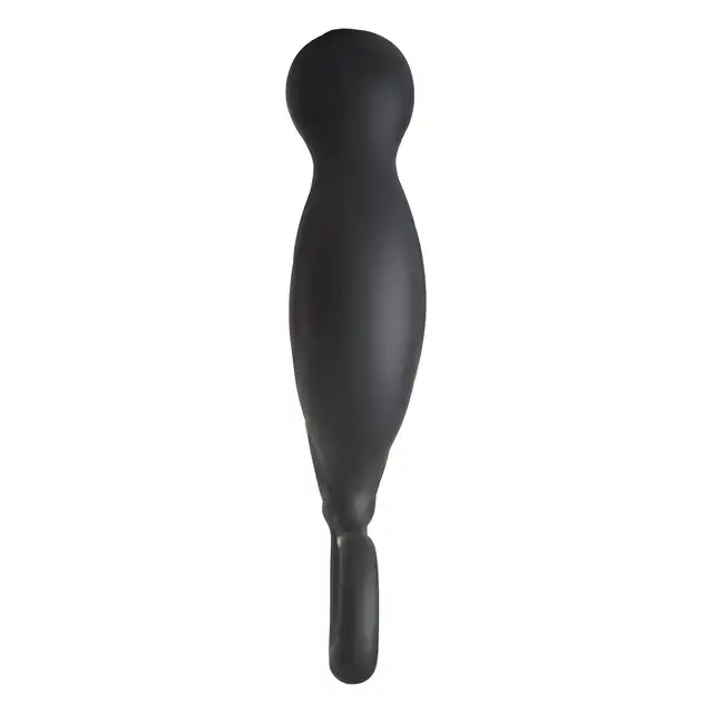 DreamToys - Prostate Stimulator Black. Gładki silikonowy stymulator prostaty z giętką końcówką do stymulacji krocza